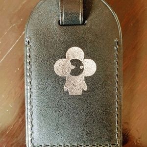 Louis Vuitton Luggage Tag Black Silver Vivienne